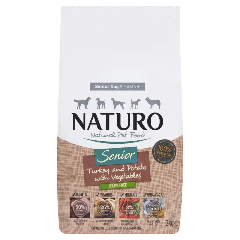 Naturo Senior Grain Free Turkey with Potato & Veg 8kg