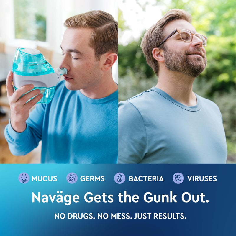 Navage Deluxe Bundle Nasal Irrigation System – SaltPods & Travel Kit