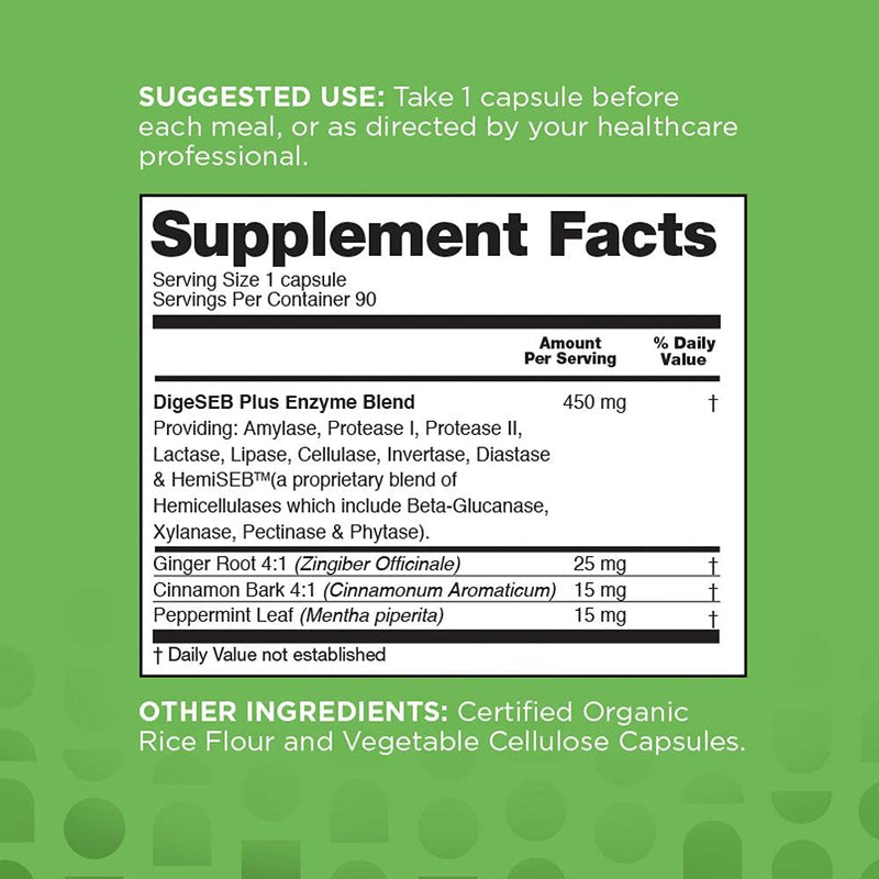 Nbpure Vegan Digestive Enzyme Complex – Daily Digestive Support (12 Enzymes & 3 Herbs)
