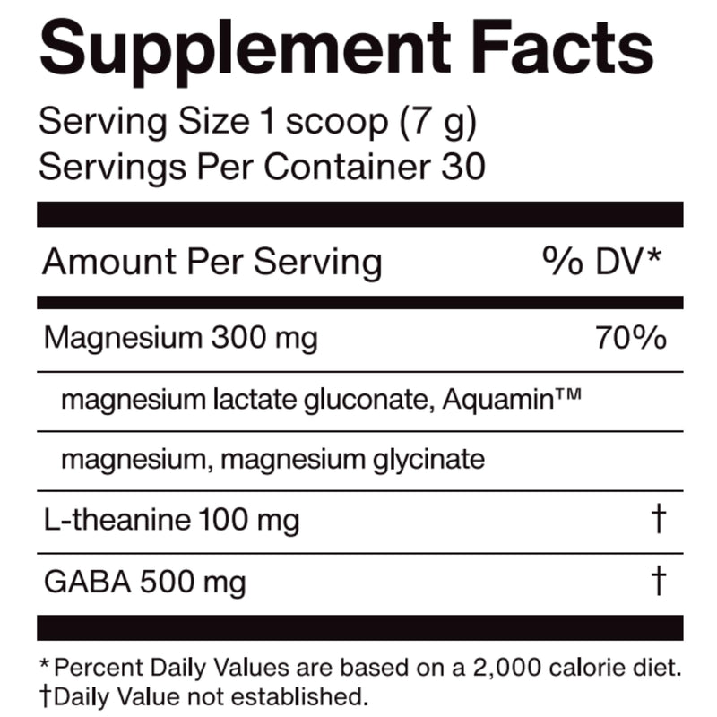 Ned mellö Magnesium Superblend Powder – Sleep & Relaxation, Pomegranate, 30 Servings