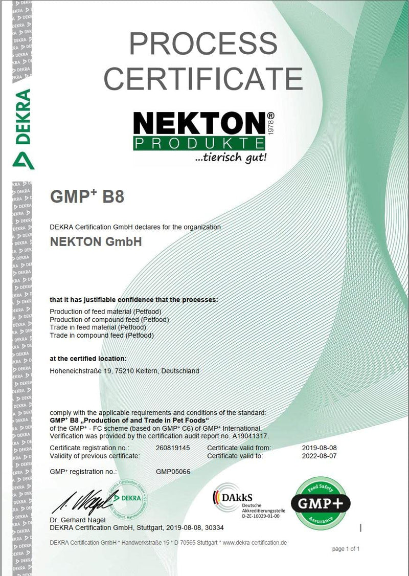 Nekton Calcium Plus – Calcium with Magnesium & Vitamins, White, 330g/11.64 oz
