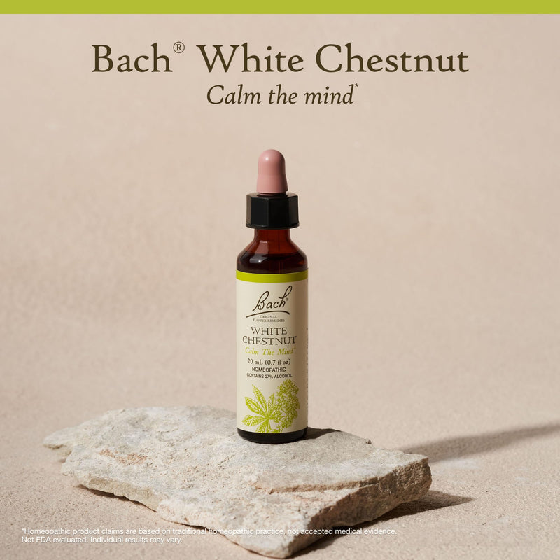 Nelson Bach White Chestnut – Calm The Mind Flower Remedy 0.7 oz (20 ml)