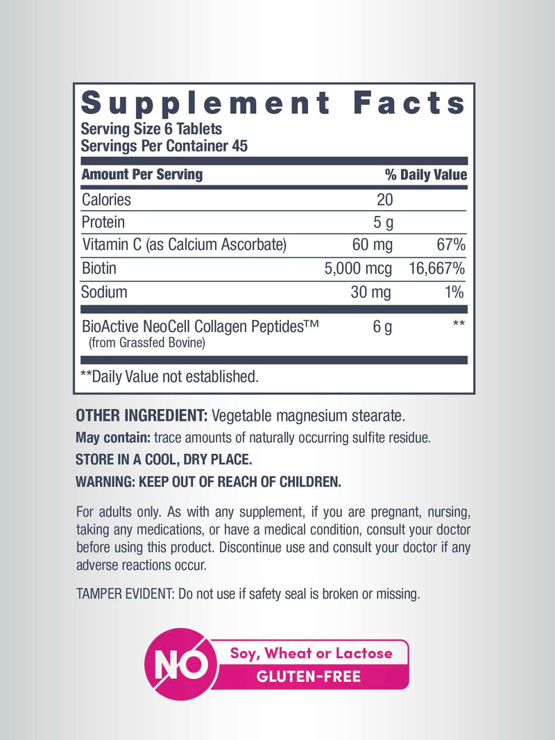 NeoCell Super Collagen with Vitamin C and Biotin – Skin, Hair & Nails