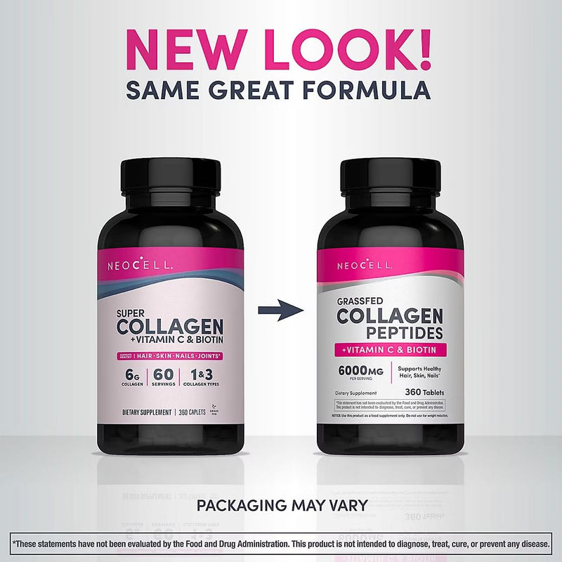 NeoCell Super Collagen + C 360 ct – Collagen Peptides with Vitamin C