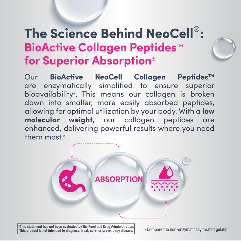 NeoCell Super Collagen Peptides - Unflavored Powder (21.2 oz, 1 Canister)