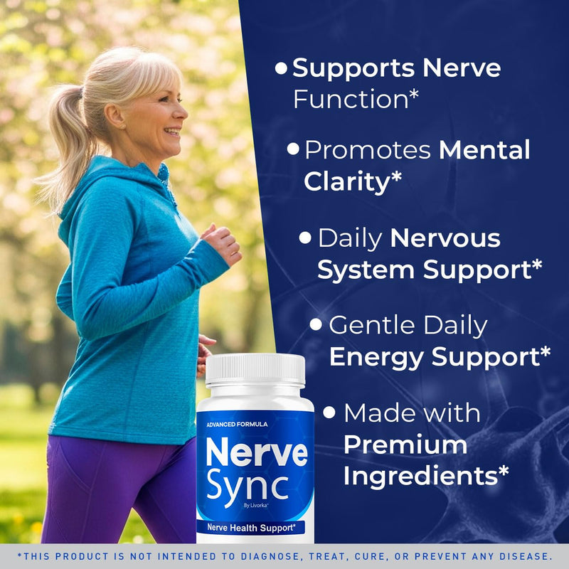 2 Pack Nerve Sync Capsules – Advanced Nerve Health Supplement, 120 Capsules