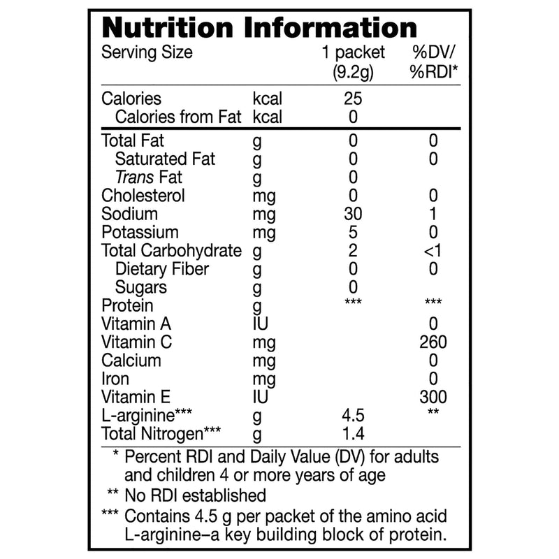 Nestle Arginaid Orange Drink Mix 0.32 oz Packet – 14 Ct | L-Arginine Supplement