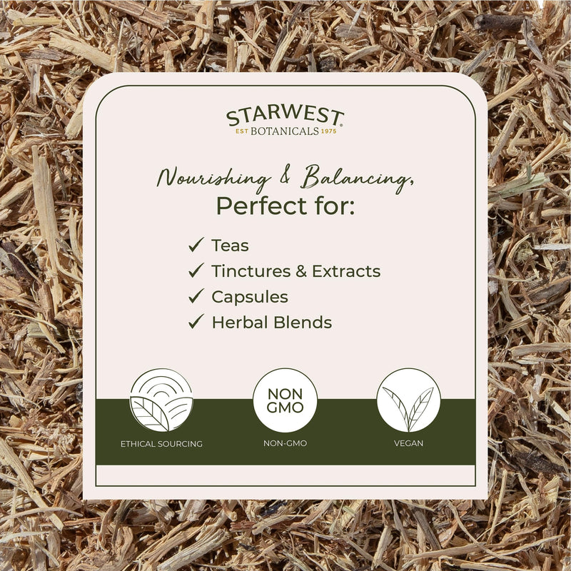 Starwest Botanicals Nettle Root Organic - Dried Stinging Nettle Root, Kosher & Non-GMO, 1 lb Bulk