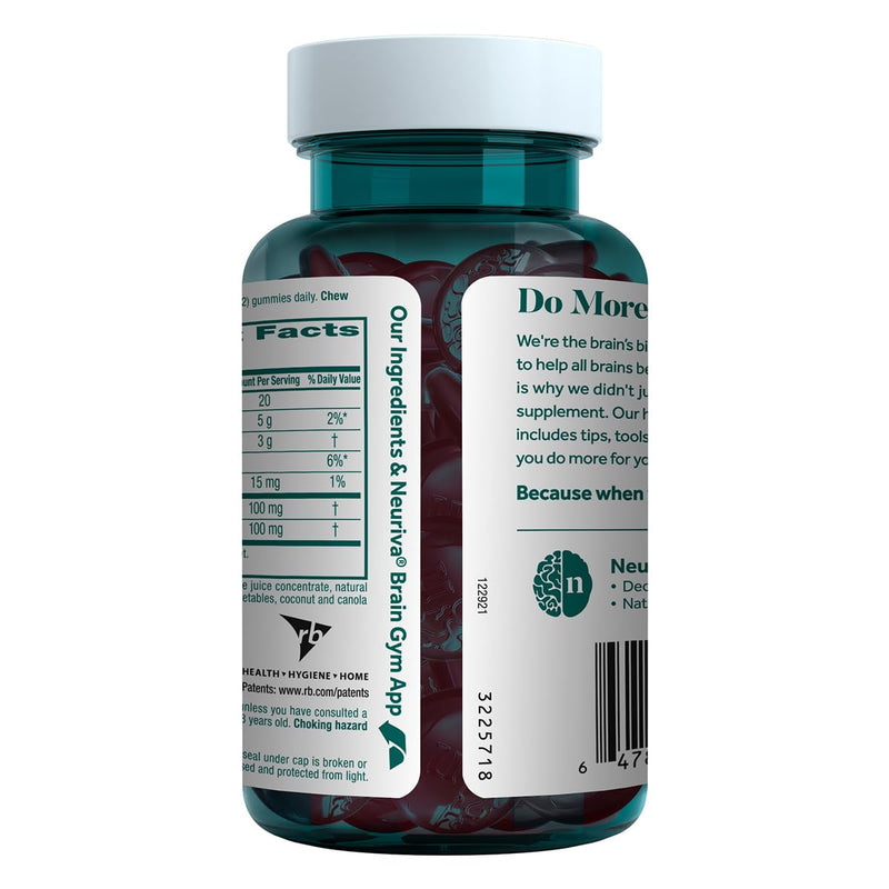 NEURIVA Original Gummies — Focus, Memory & Learning Support (Strawberry)