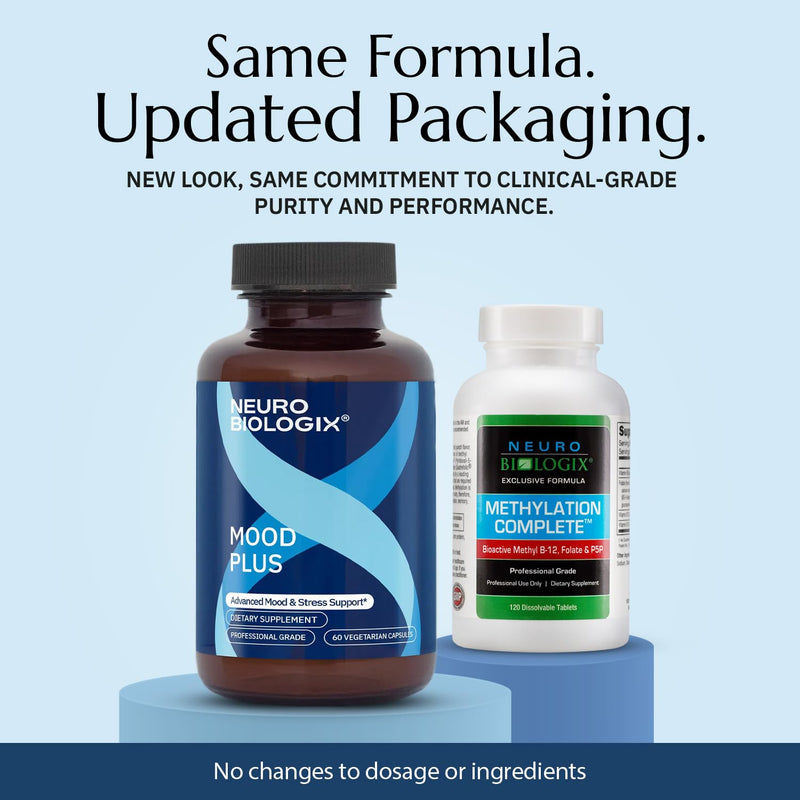 Neuro Biologix Mood Plus for Men & Women | GABA, 5-HTP, Ashwagandha & Chamomile
