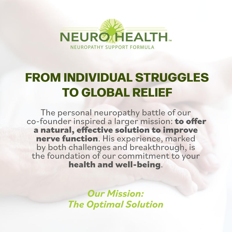 Neuro Health Nerve Support Formula for Neuropathy – Fast-Absorbing B Vitamins & Alpha Lipoic Acid, 180 Capsules