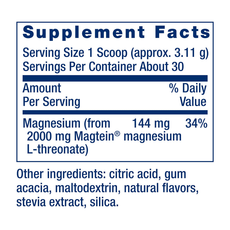 Neuro-Mag Magnesium L-Threonate Powder – Tropical Punch