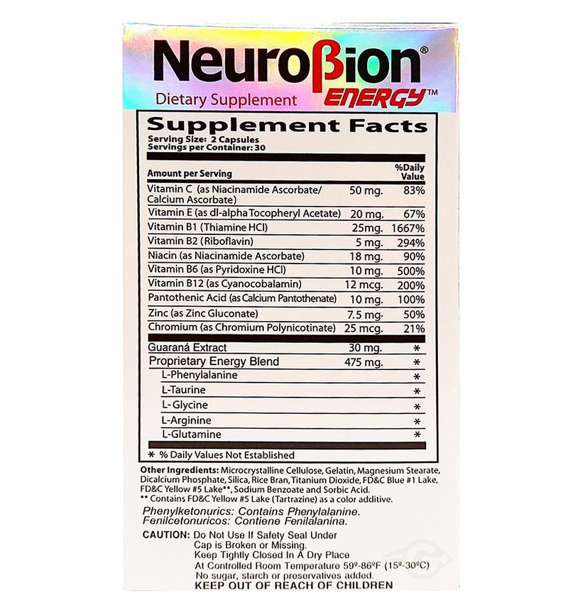 Neurobion Energy Amino Acids – 60 Count (Pack of 3)
