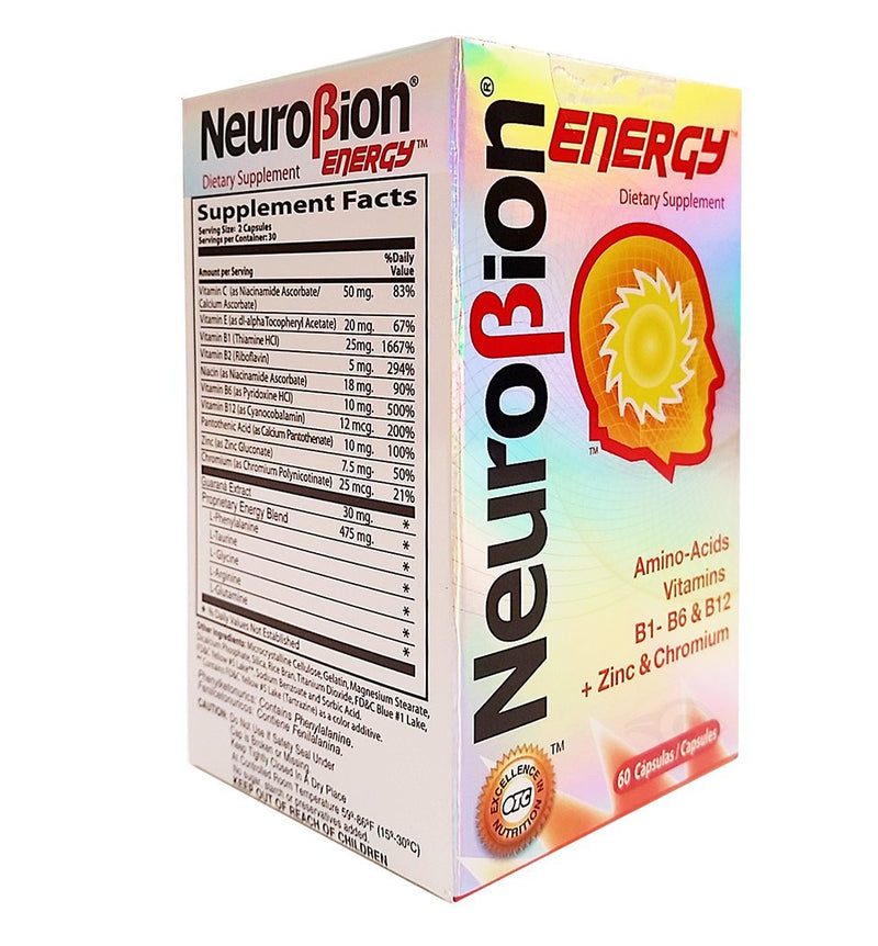 Neurobion Energy Amino Acids – 60 Count (Pack of 3)