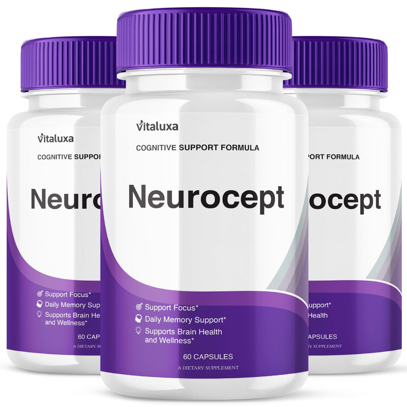 Neurocept Supplement 3-Pack – Memory & Brain Health Capsules (180 Count)