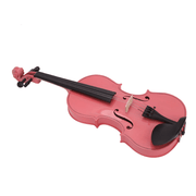 New 1/2 Acoustic Violin Case Bow Rosin Pink - InStock