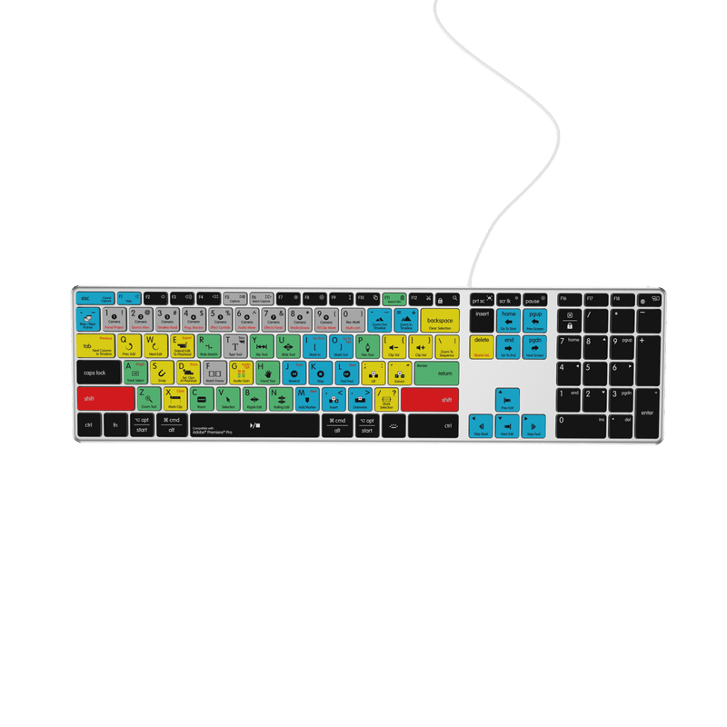NEW Adobe Premiere Pro Keyboard | Backlit & Wireless | Mac and PC