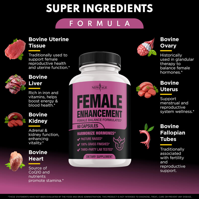 NEW AGE Beef Organ Supplement for Women – Hormone Balance & Wellness