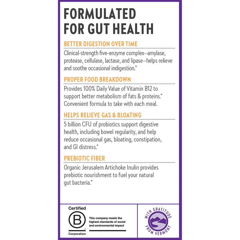 New Chapter All-Flora Enzyme Complex with Probiotics – Digestive Enzymes + Probiotics, 90 Vegan Capsules