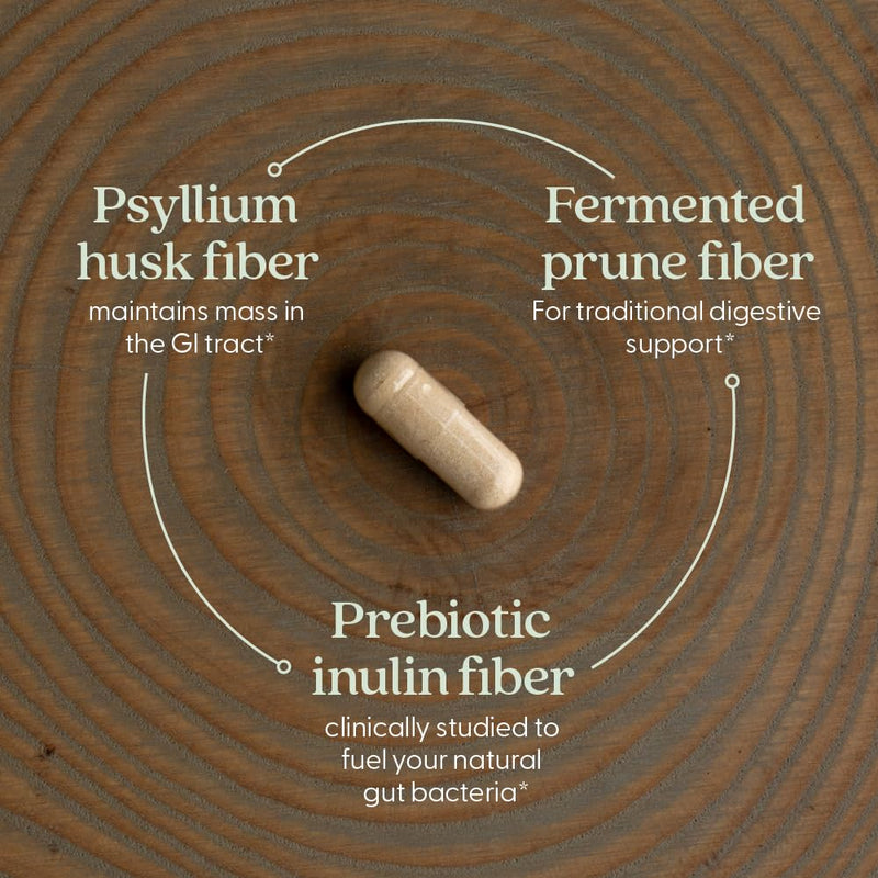 New Chapter All-Flora Multi-Fiber – Organic Inulin + Psyllium (120 ct) | Vegan