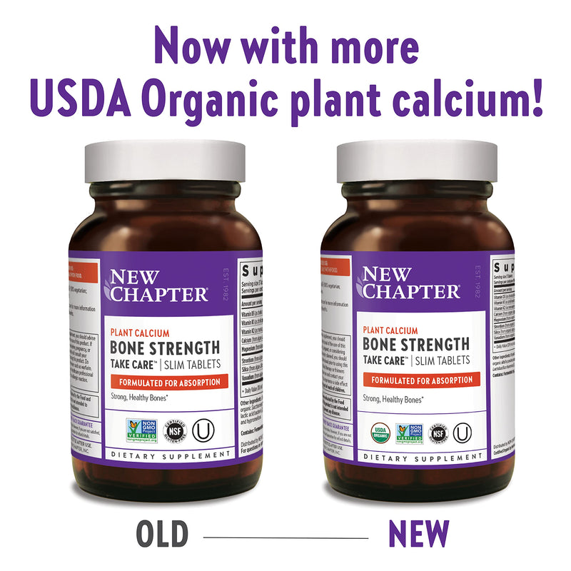 New Chapter Calcium Supplement – Bone Strength (Whole Food Calcium + K2 D3 + Magnesium)