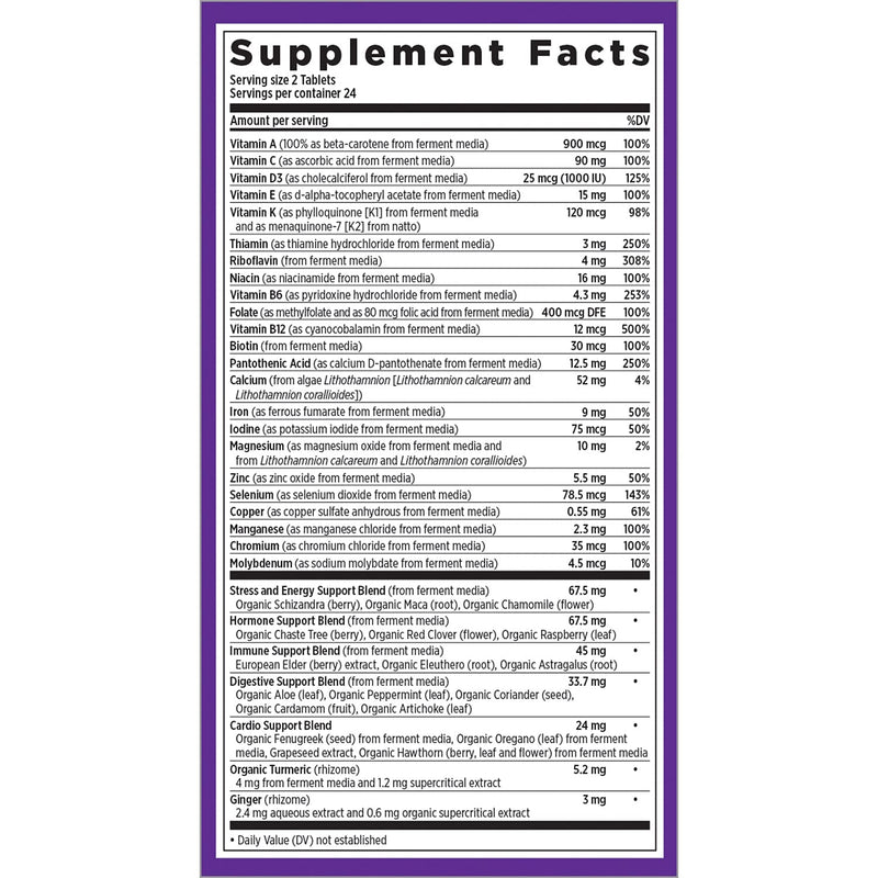 New Chapter Every Woman Multivitamin – Fermented Probiotics, Iron & Vitamin D3 (48 ct)