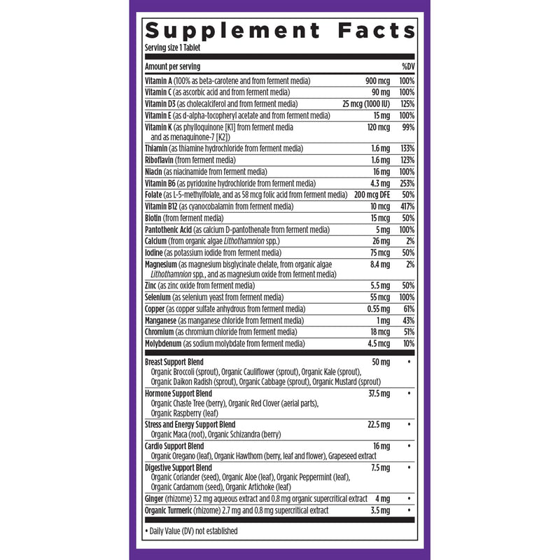 New Chapter Women's Multivitamin 40+ | One Daily, Fermented Vitamins, Gentle on Empty Stomach