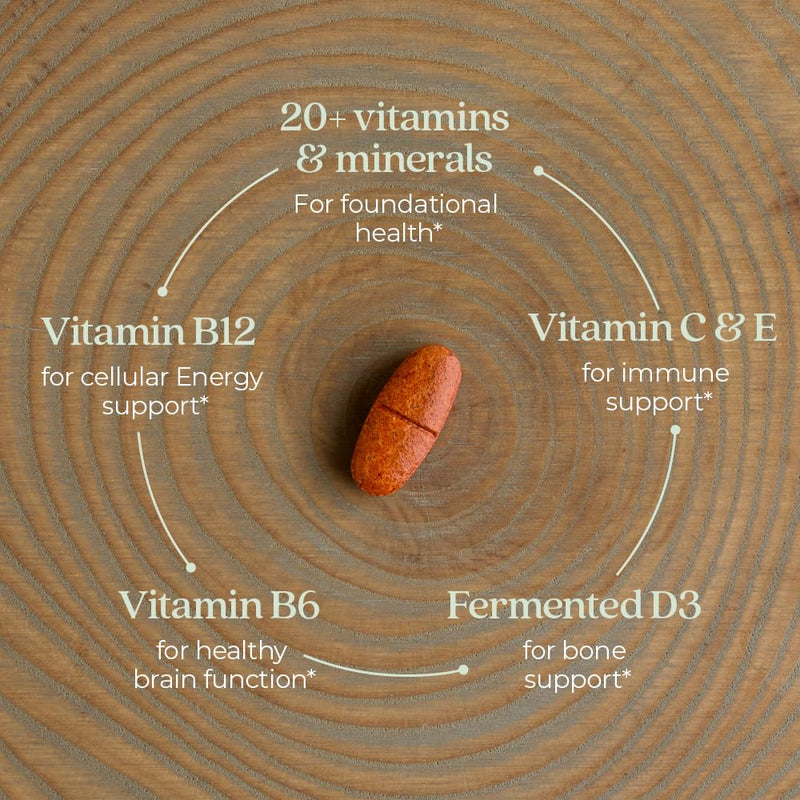 New Chapter Women's 55+ One Daily Multivitamin with Astaxanthin | Immune, Heart & Bone Support
