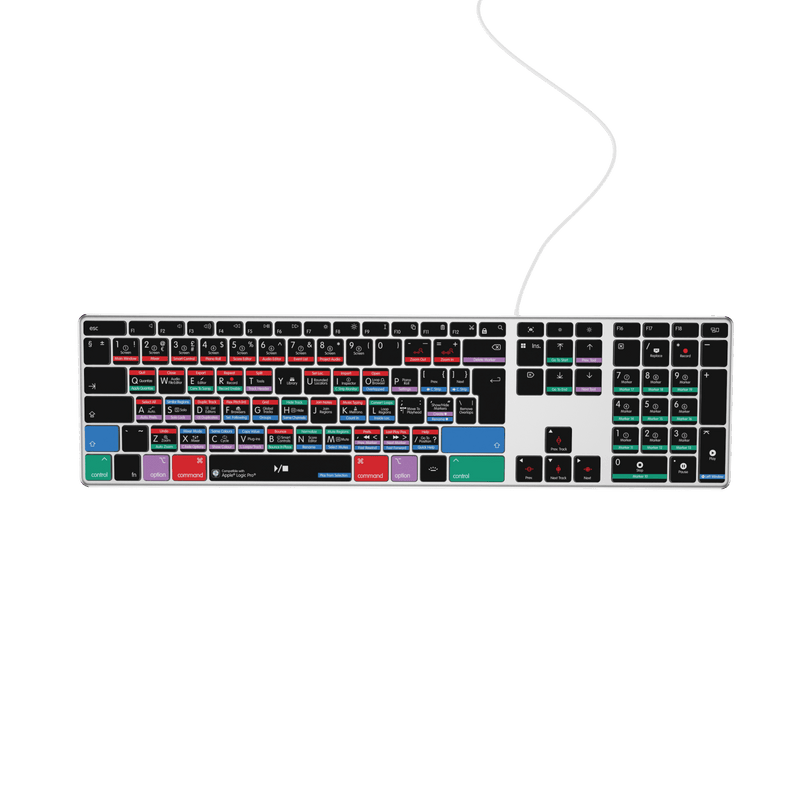 Logic Pro Keyboard | AB10 Backlit | Wired & Wireless | Mac