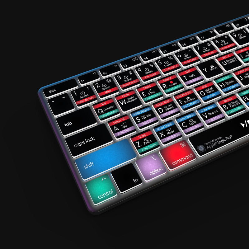 Logic Pro Keyboard | AB10 Backlit | Wired & Wireless | Mac