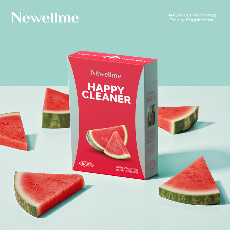 NEWELLME Happy Greens Powder – Sugar-Free Watermelon Drink Mix