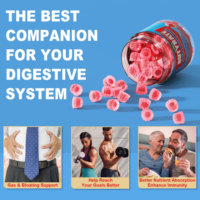 Nextdia Butyrate Gummies with Probiotics, Prebiotics & Omega-3 – Sugar Free