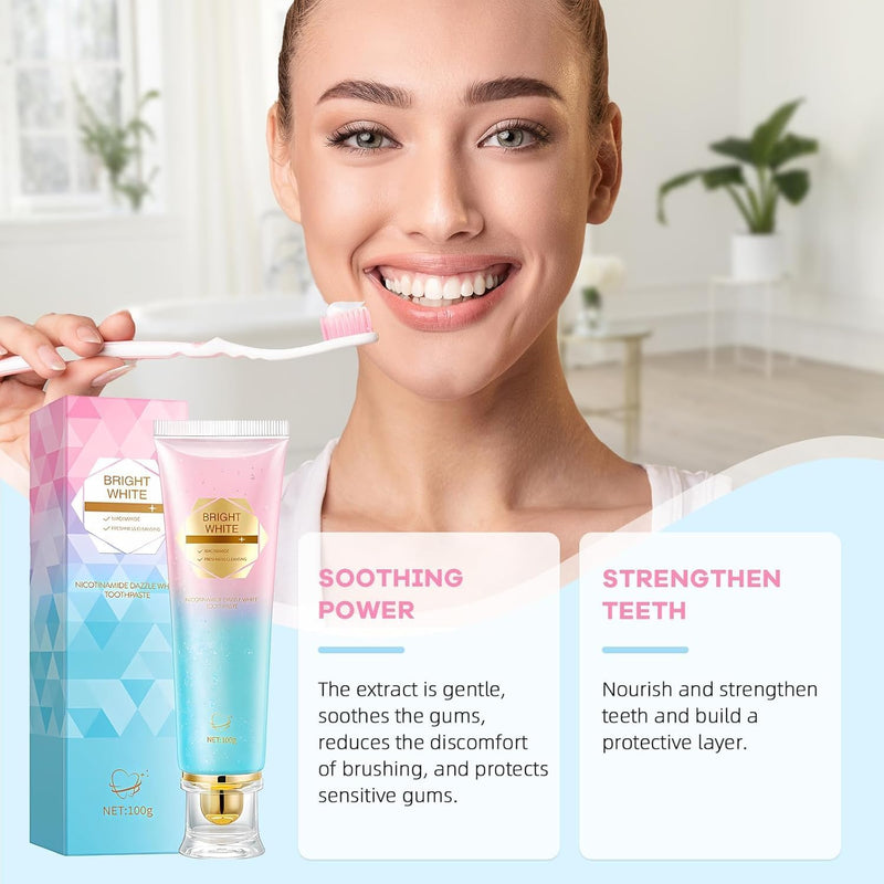 Niacinamide Whitening Toothpaste - Gentle Care & Stain Removal (1PC)