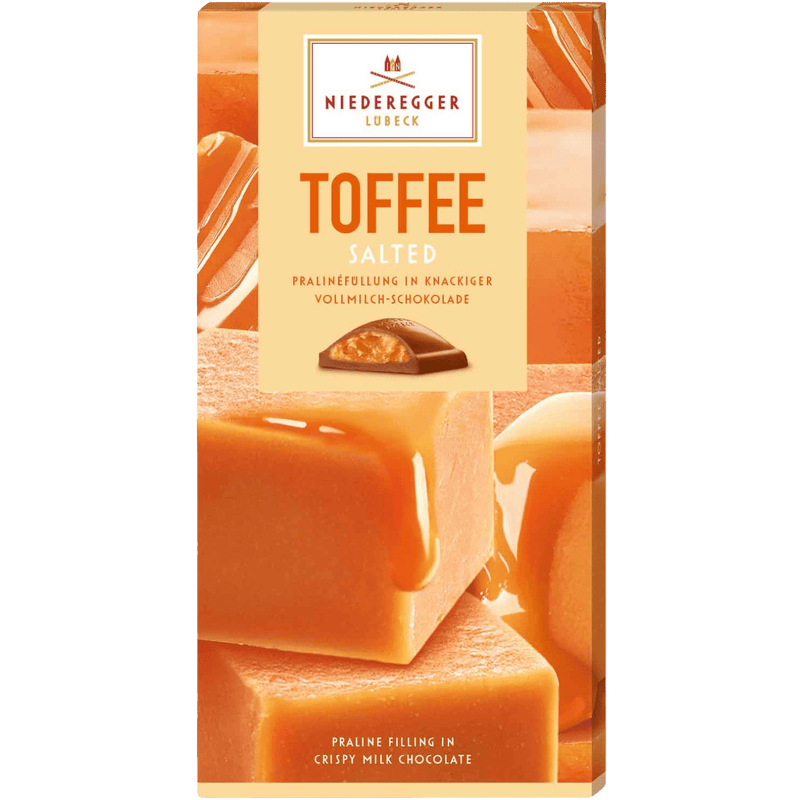 Niederegger | Salted Toffee Praline Chocolate Bar | 100g - InStock