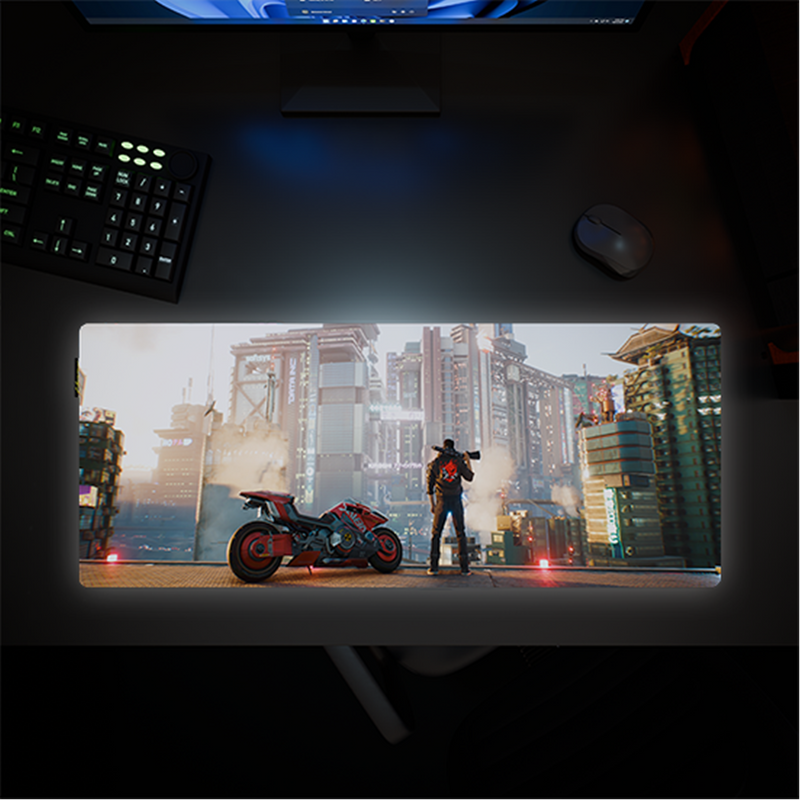 Cyberpunk® 2077 Desk Mat - Night City Views