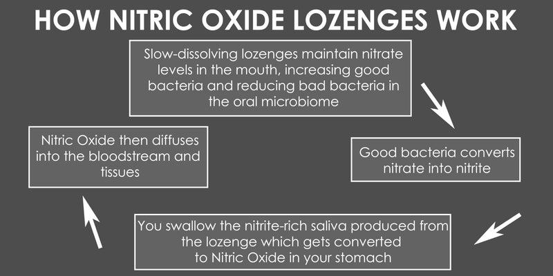Nitric Oxide Lozenges 120 Count – Supports Blood Pressure, Circulation & Vascular Health