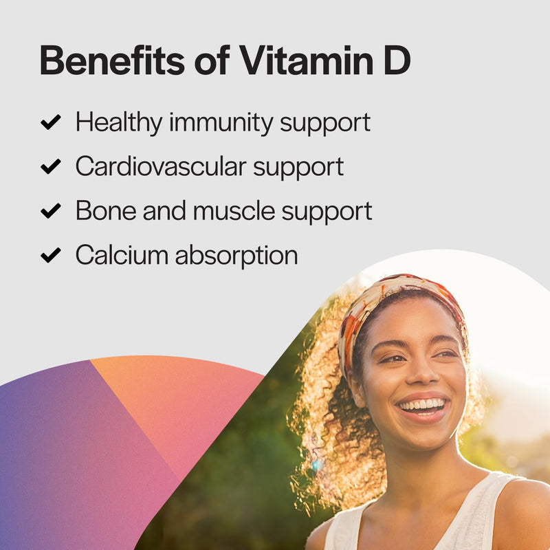 PureFormulas Vitamin D3 5000 IU (125 mcg) – 120-Count Vegetarian Capsules Pack of 2 | Non-GMO Vitamin D Supplement for Bones, Teeth & Immune Support
