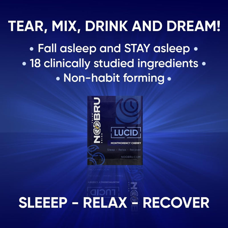 Noobru Lucid Nootropic Sleep Powder Drink – Deep Sleep & Lucid Dreams