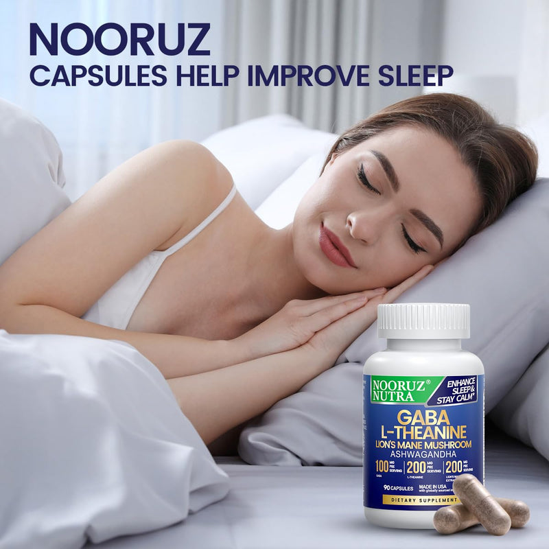 NOORUZ Lions Mane Mushroom Supplement - 90 Caps | Energy, Focus & Immunity