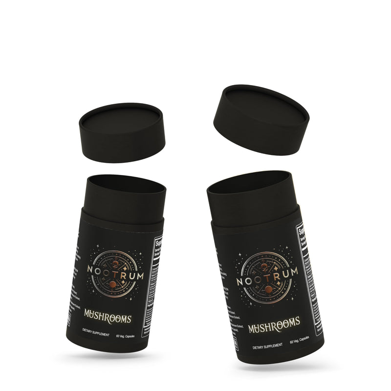 Nootrum Mushrooms | 1 Month Capsule Supply with Lion's Mane, Cordyceps & Reishi
