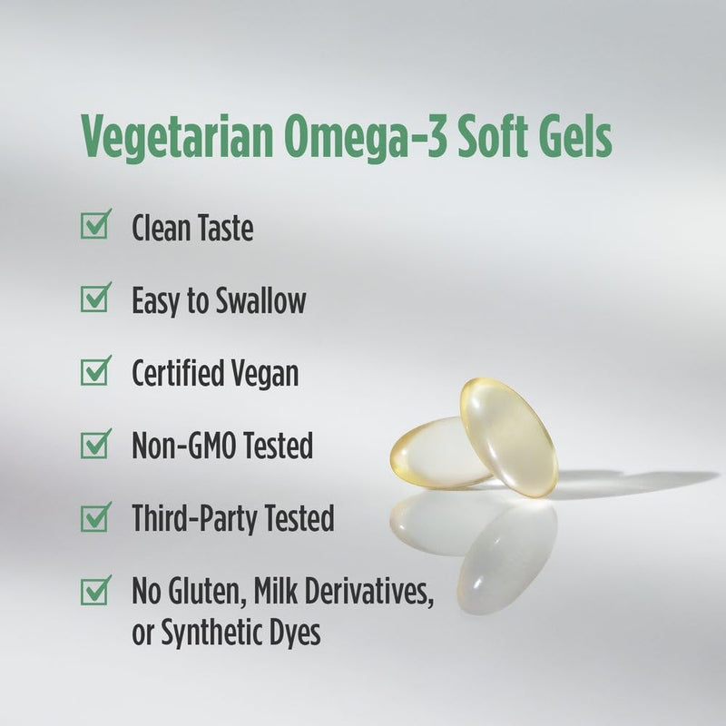 Nordic Naturals Algae DHA - 90 Soft Gels, 500 mg Vegan Omega-3 DHA