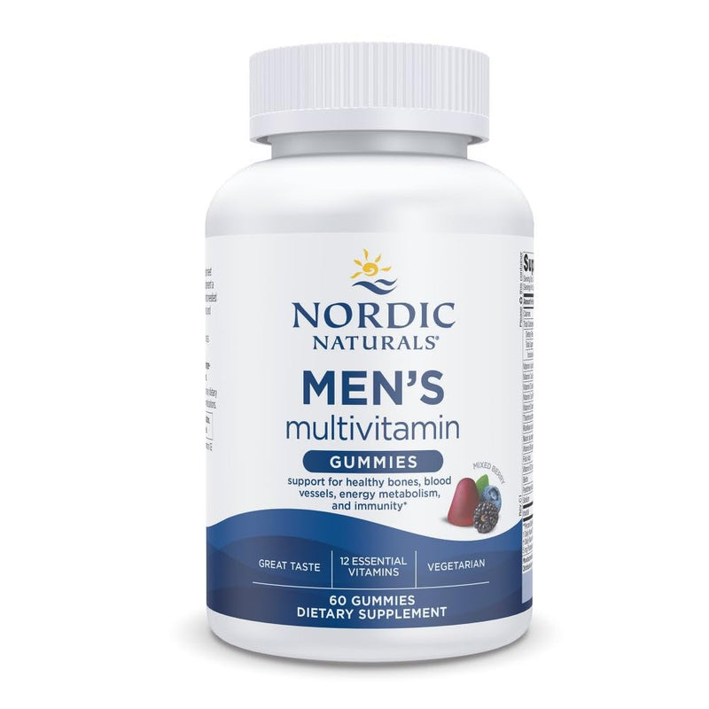Nordic Naturals Men's Multivitamin Gummies - Mixed Berry (60 Gummies) | 30 Servings