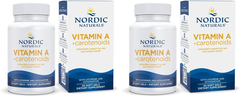 Nordic Naturals Vitamin A + Carotenoids - 30 Soft Gels Pack of 2