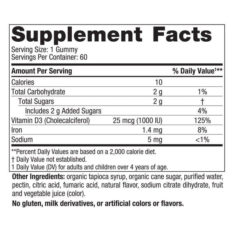 Nordic Naturals Vitamin D3 Gummies, Wild Berry – 60 Gummies | 1000 IU