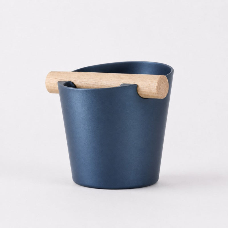 Nordic Espresso Knock Box with Oak Bar