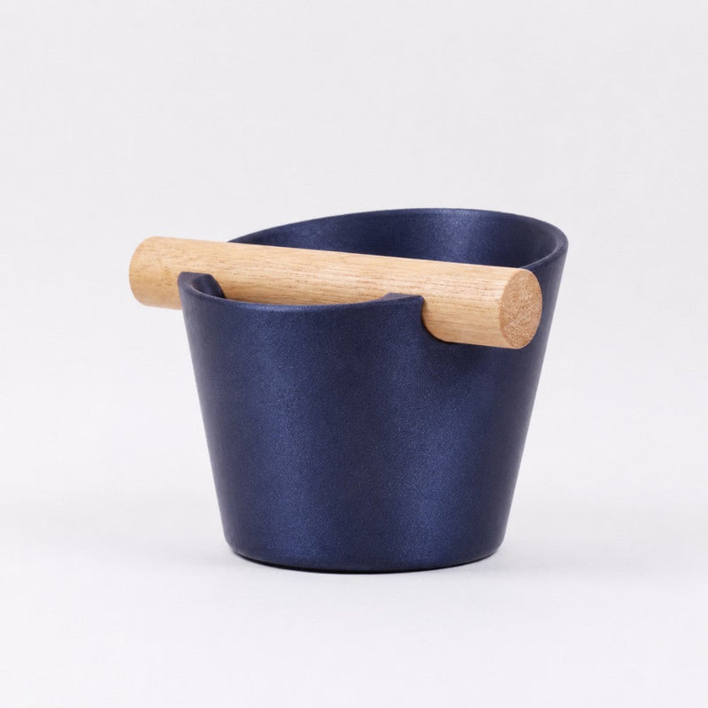Nordic Espresso Knock Box with Oak Bar