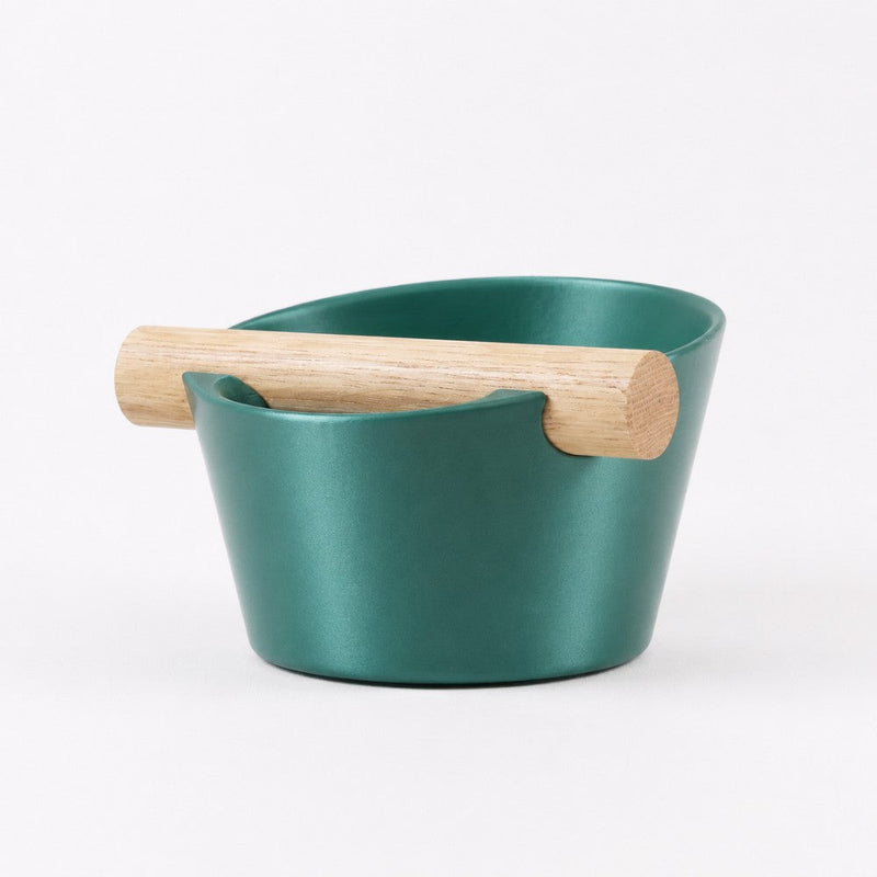 Nordic Espresso Knock Box with Oak Bar