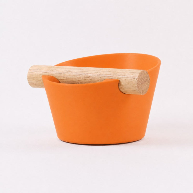 Nordic Espresso Knock Box with Oak Bar