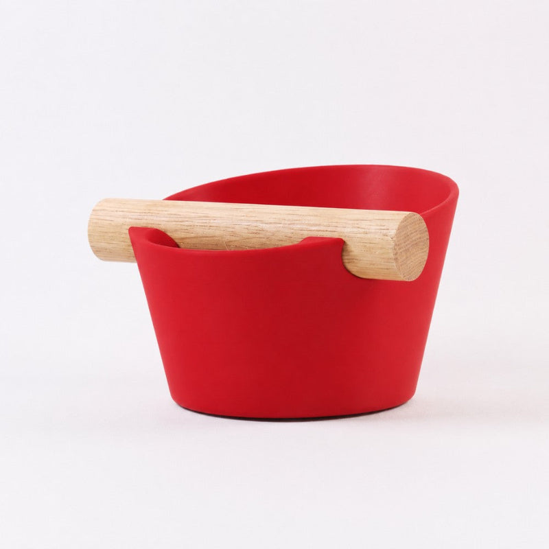Nordic Espresso Knock Box with Oak Bar