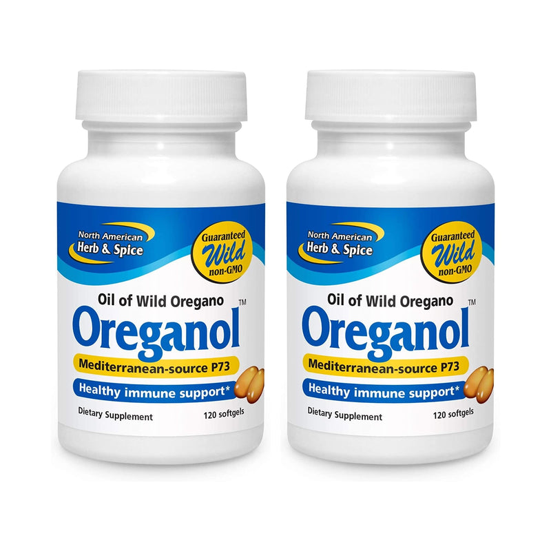 Oreganol P73 Pack of 2 – 120 Softgels | Unprocessed Wild Oregano Oil (Vegan)